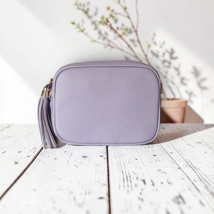 Leather Crossbody Camera Bag Style With Gorgeous Tassel Accent