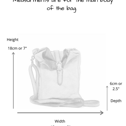 Super Soft Leather Crossbody Bag. Perfect for your phone